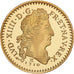 Francia, medalla, Louis XIV, Reproduction louis d'or 1710, Copper Gilt, Prueba