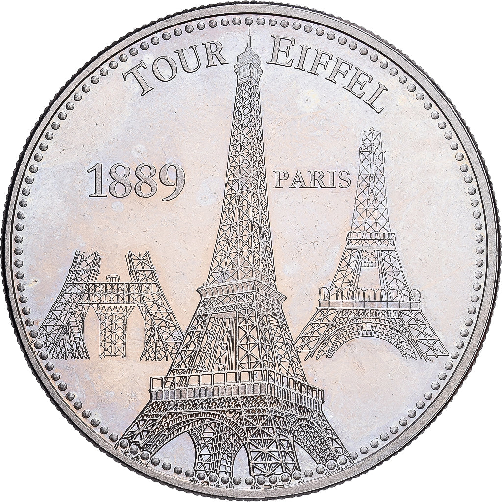 Francia, medalla, Paris - La Tour Eiffel, Cobre - níquel, SC