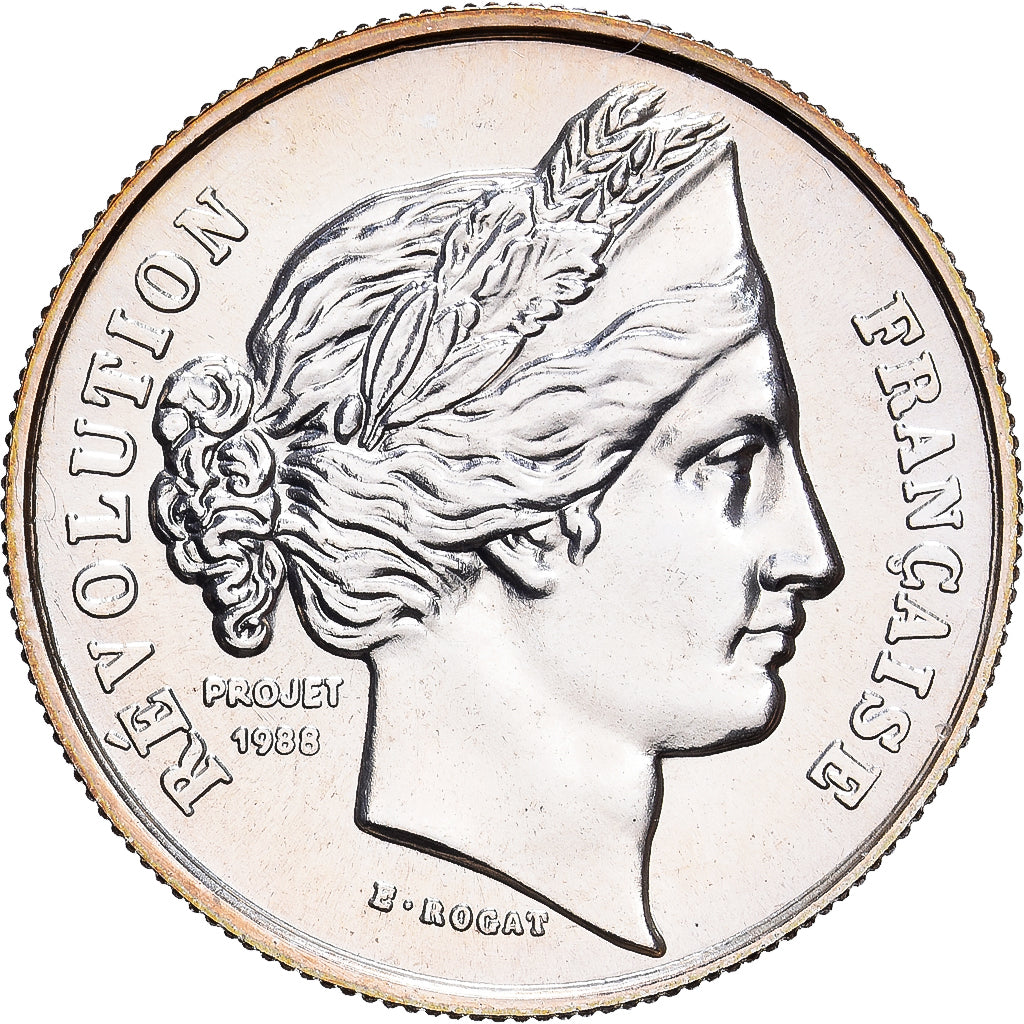 France, Medal, Bicentenaire de la Révolution Française, 1989, Silver