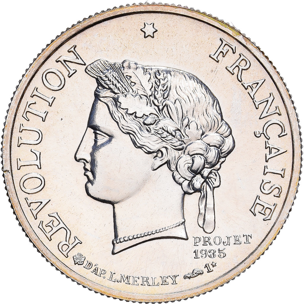 Frankreich, Medaille, Bicentenaire de la Révolution Française, 1989, Silber