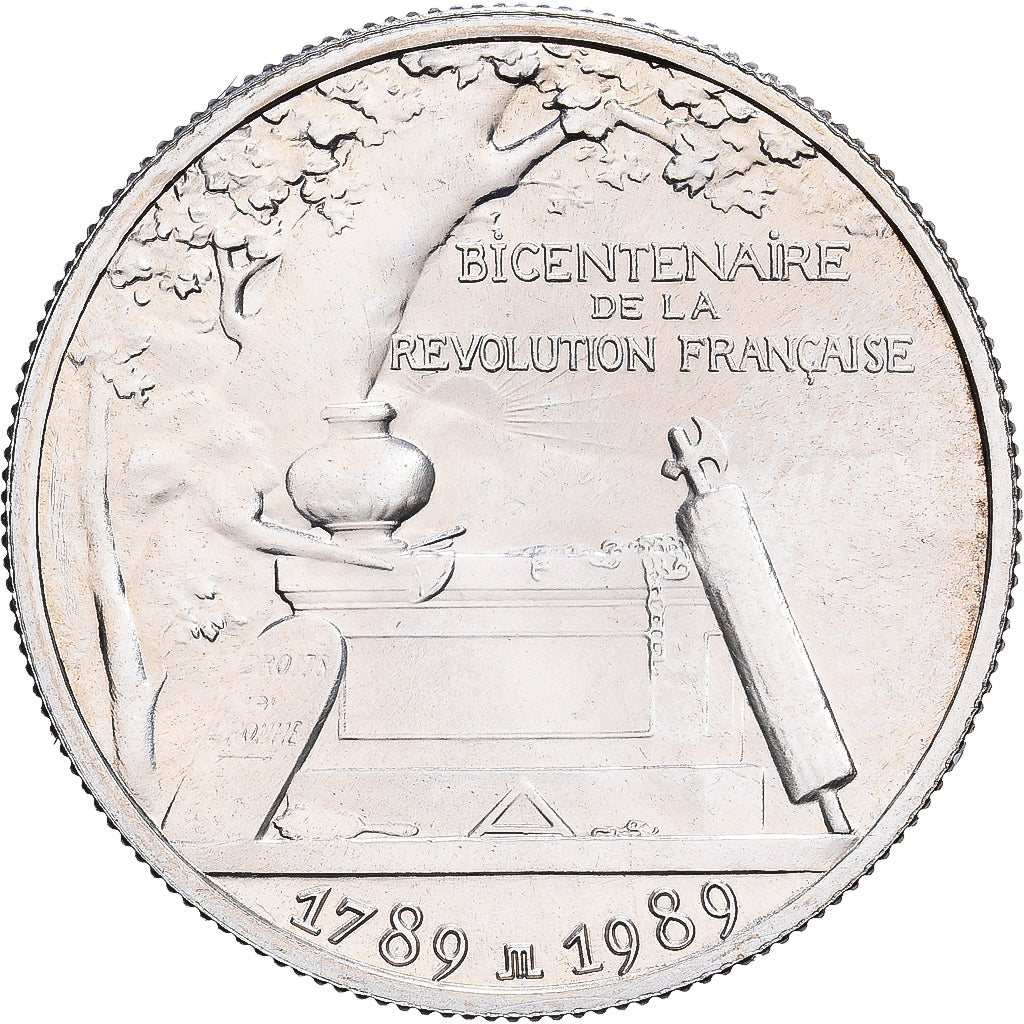Frankreich, Medaille, Bicentenaire de la Révolution Française, 1989, Silber