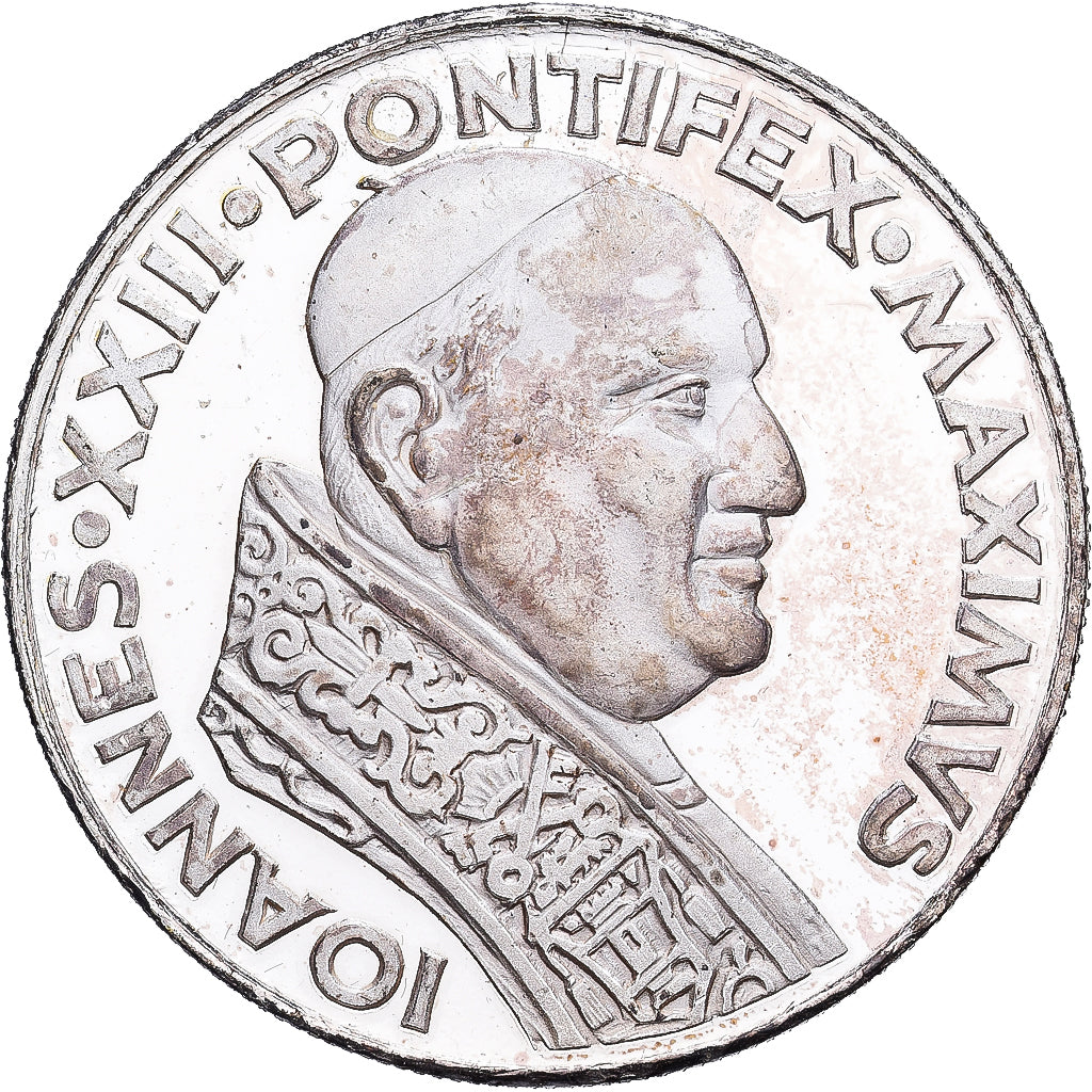 Vatikanstadt, Medaille, Le Pape Jean XXIII, 1963, Silver Plated Copper, VZ
