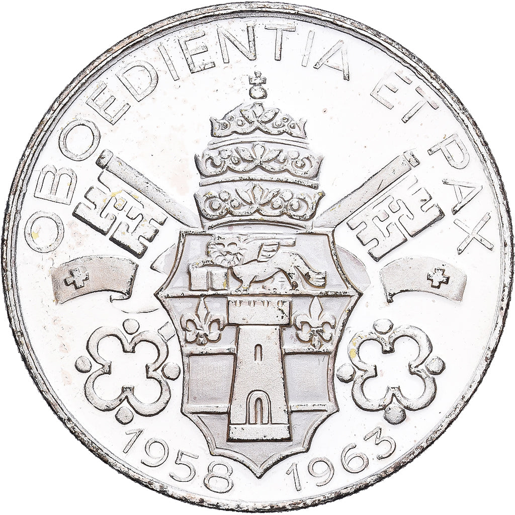 Vatikanstadt, Medaille, Le Pape Jean XXIII, 1963, Silver Plated Copper, VZ