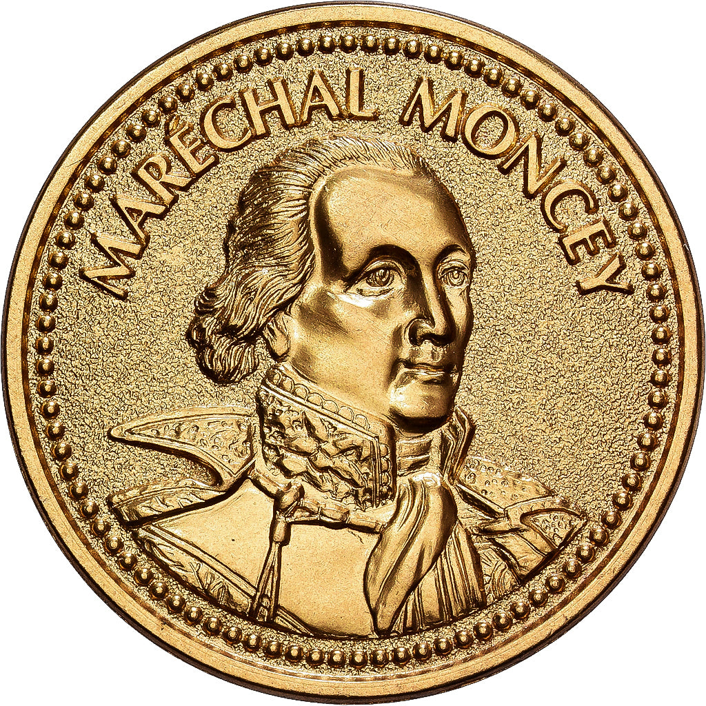 França, medalha, Napoléon Ier, Maréchal Moncey, Latão, MS(63)