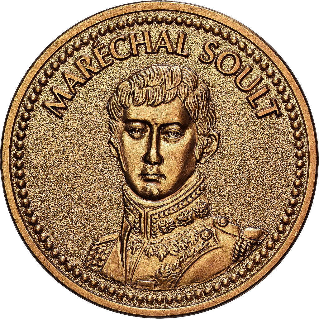 França, medalha, Napoléon Ier, Maréchal Soult, Latão, MS(63)