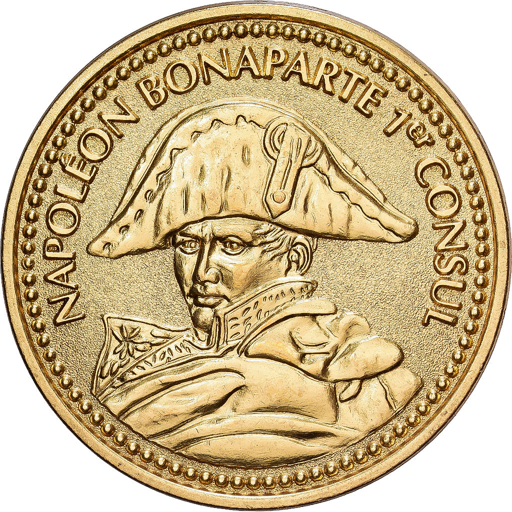 France, Médaille, Napoléon Bonaparte, 1er Consul, Laiton, SPL