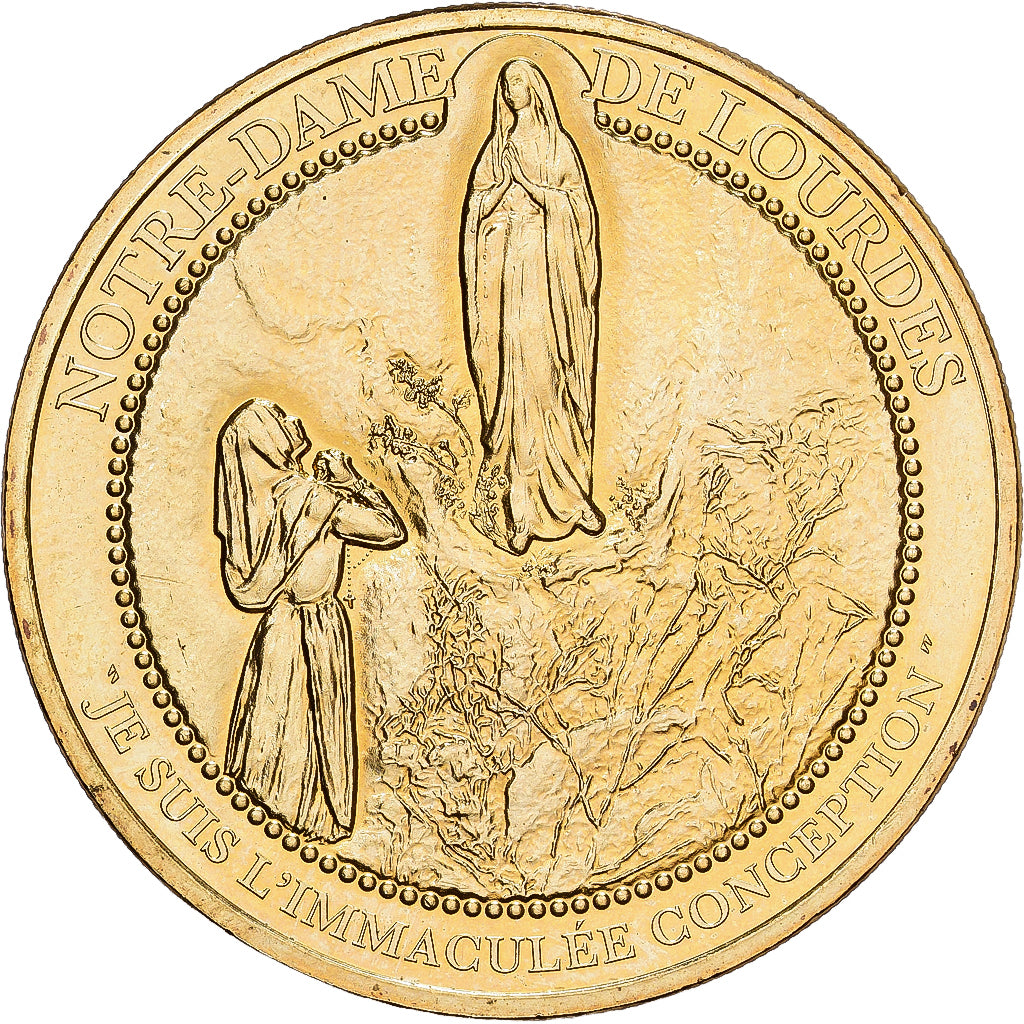 Francia, zeton, Lourdes - Sanctuaires Notre Dame, Aluminio y cuproníquel, SC