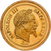 France, Medal, Réplique de la 100 Francs Or Napoléon III, Gold, MS(65-70)