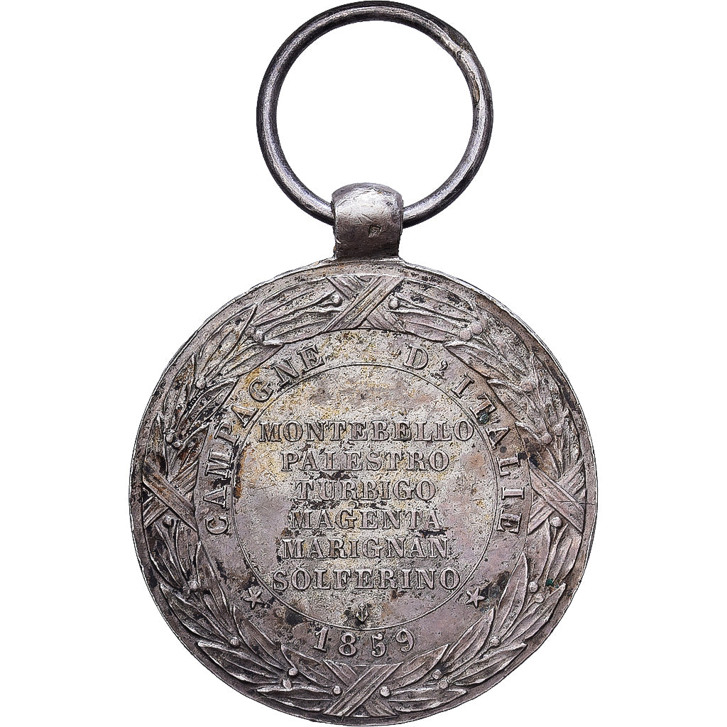 France, Napoléon III, Campagne d'Italie, WAR, Medal, 1859, Excellent Quality