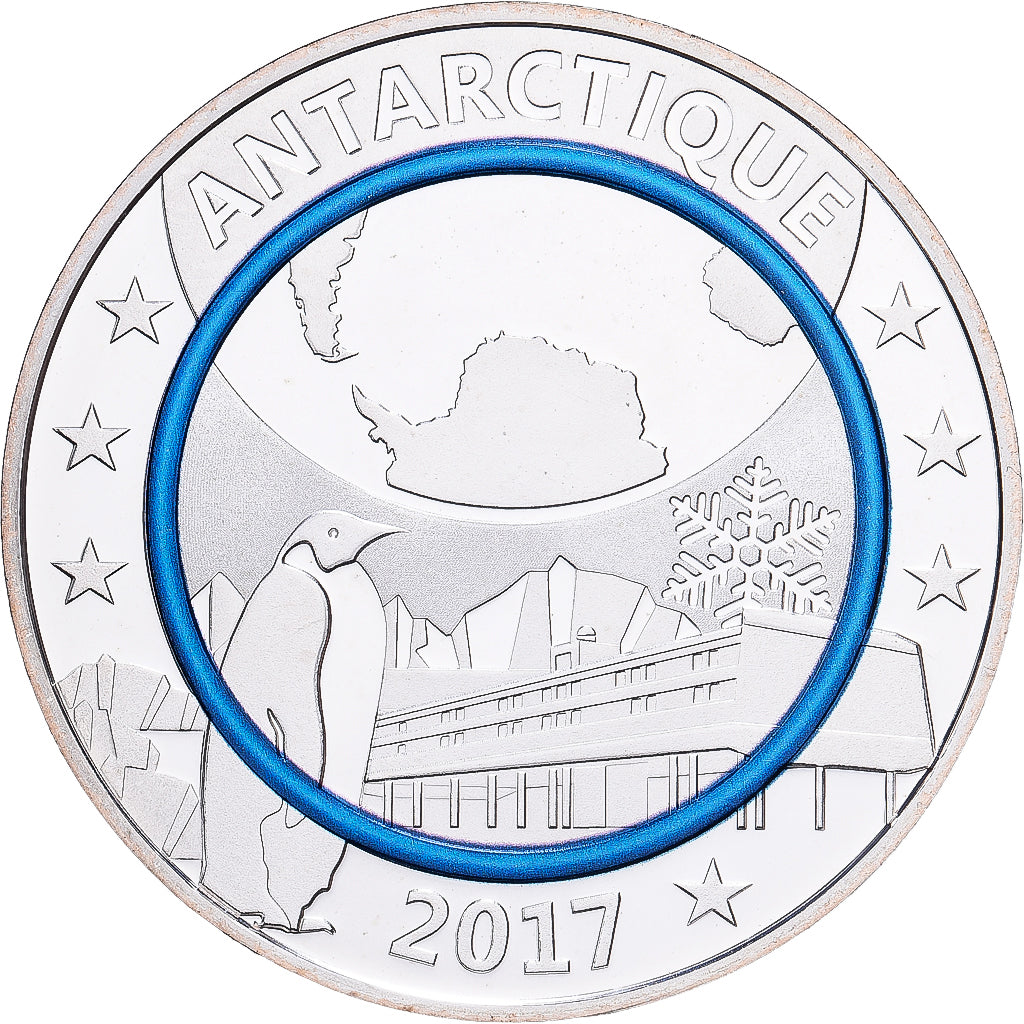 Frankreich, Medaille, Planète Bleue - Antarctique, 2017, Silber, STGL
