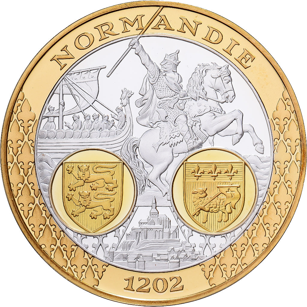 Frankreich, Medaille, Le Royaume de France,  Normandie, Silber, STGL