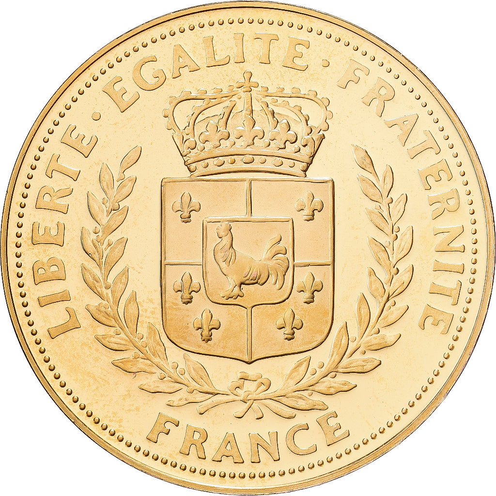 France, Medal, Alexandre Dumas, Copper-Nickel Gilt, MS(63)