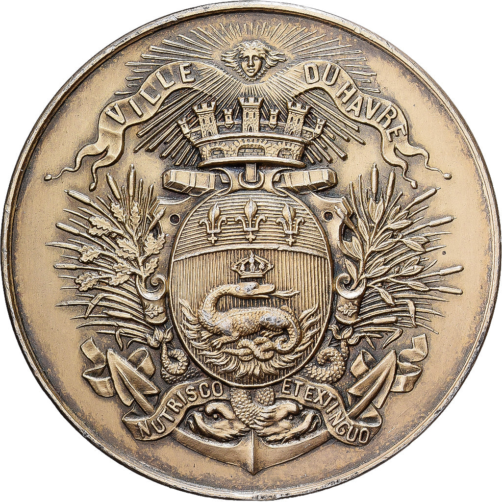 Francja, medal, Napoleon I, Société d'Horticulture et de Botanique du Havre