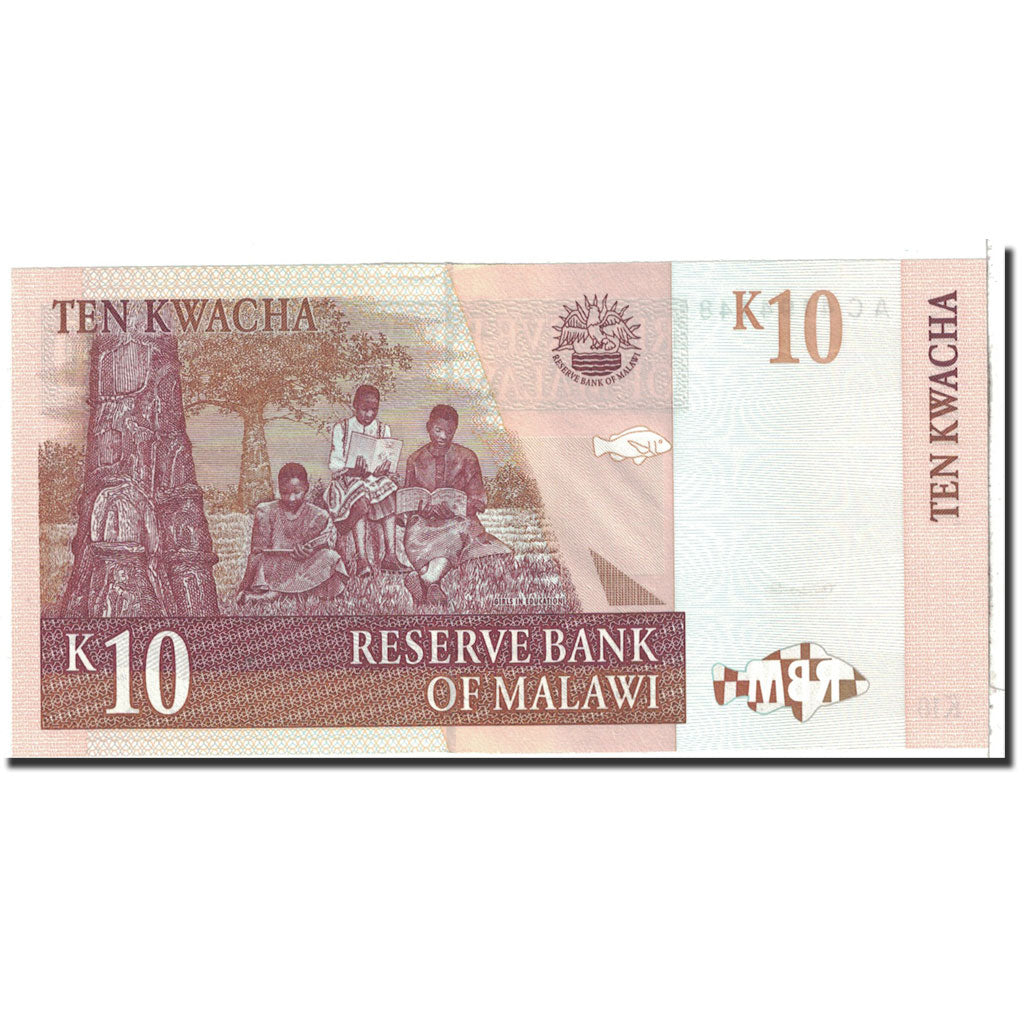 Banknote, Malawi, 10 Kwacha, 1997, 1997-07-01, KM:37, UNC(65-70)