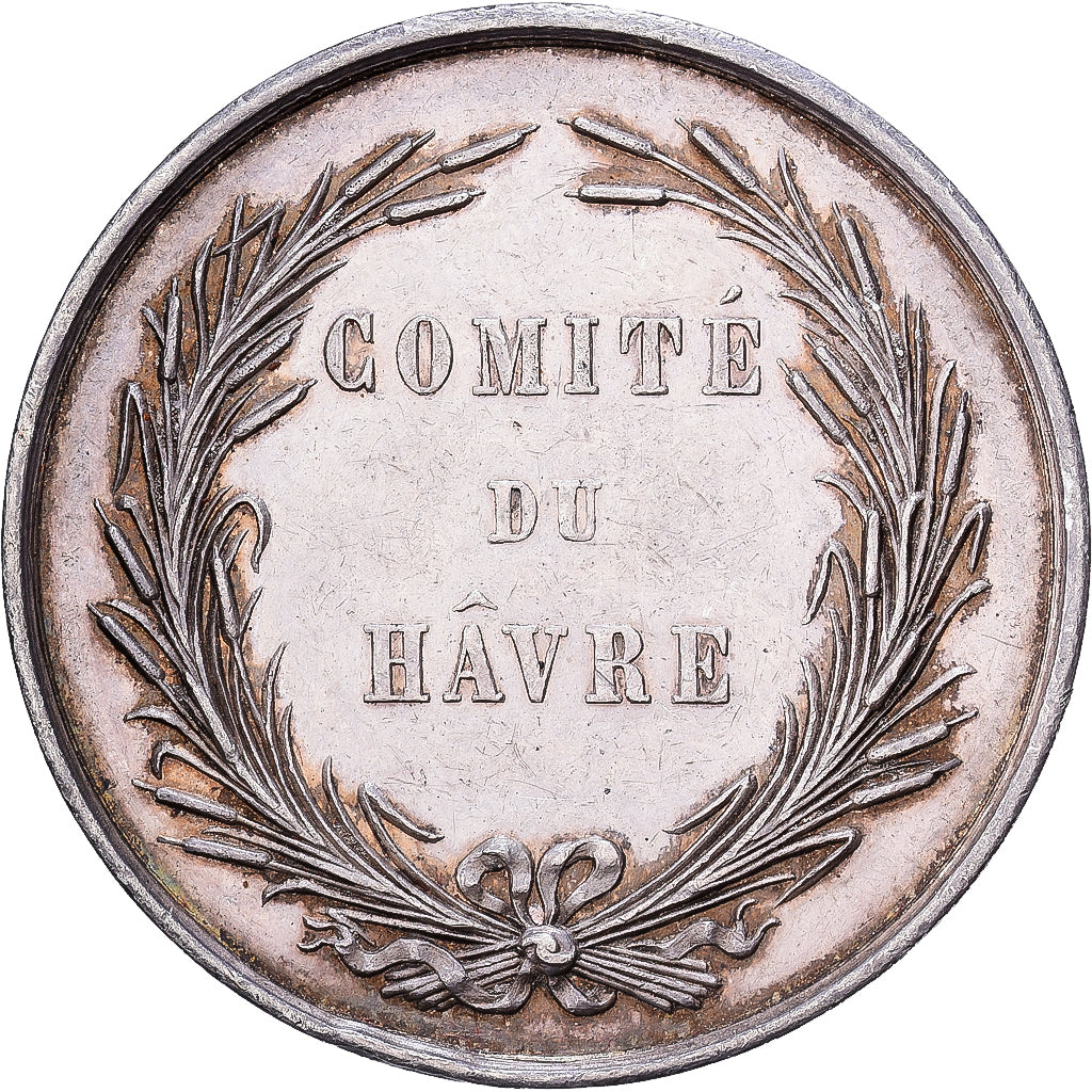 França, Token, Assureurs maritimes, Comité du Hâvre, 1864, Prata, AU(50-53)