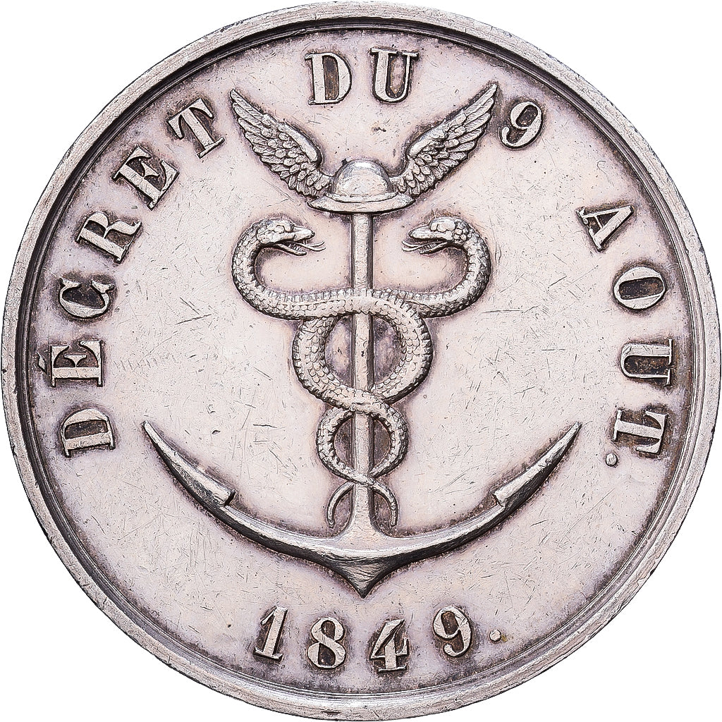 Francja, Token, Le Commerce, Assurances Maritimes du Havre, 1849, Srebro