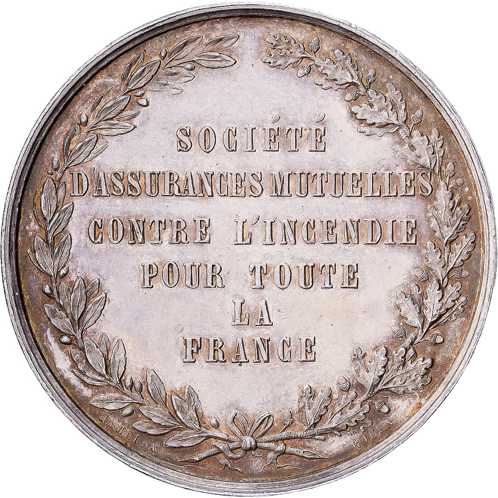 Francja, Token, La Rouennaise, Mutuelle contre l'Incendie, Srebro, AU(55-58)