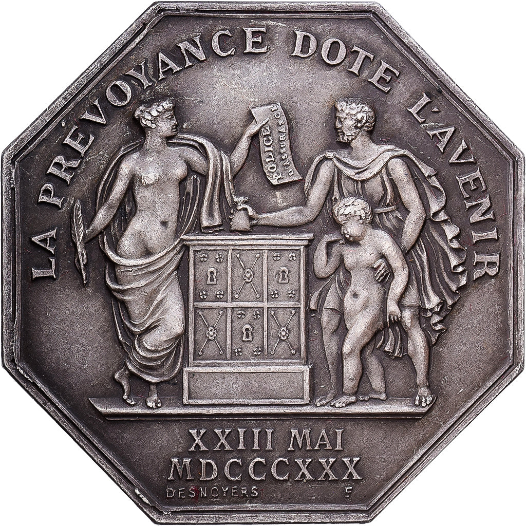 France, Token, La Nationale, Compagnie d'assurances sur la vie humaine, 1830