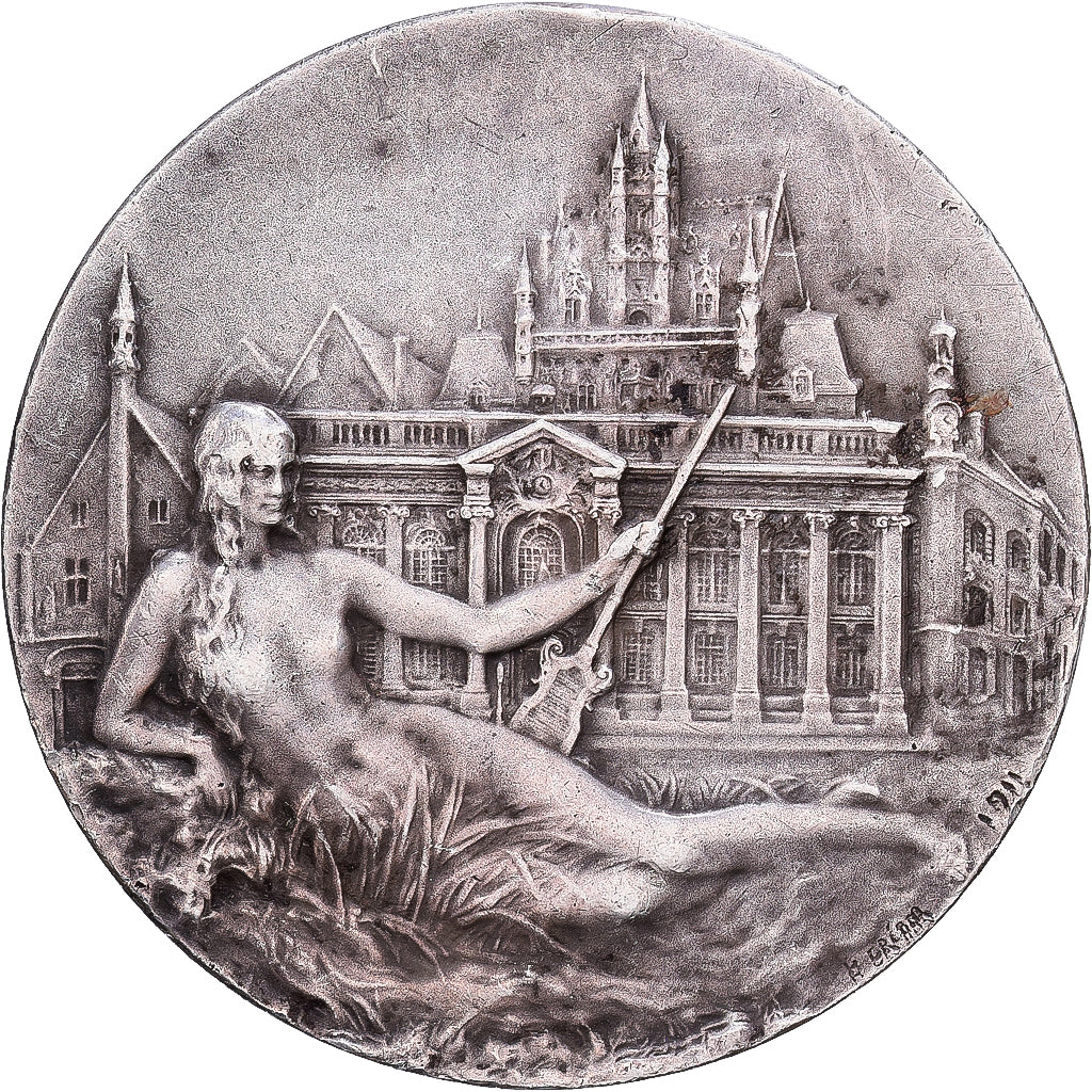 Frankrijk, Token, Conseil Départemental d'Hygiène, Oise, 1918, Zilver, ZF+