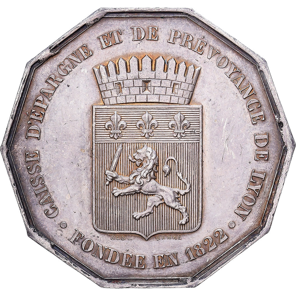 France, Jeton, Caisse d'Epargne et de Prévoyance de Lyon, n.d., Argent, SUP