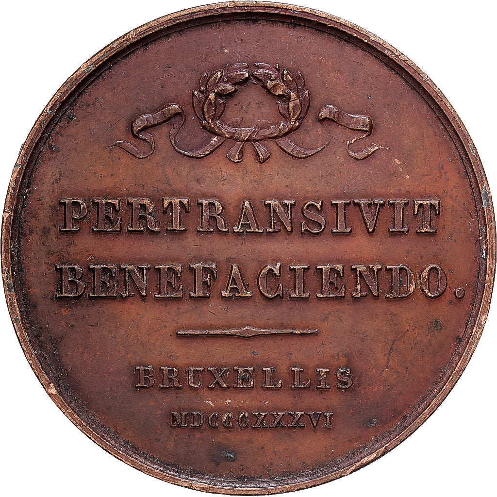 Belgien, Medaille, Le Chanoine J.P Triest, 1836, Bronze, Leclercq, SS