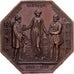 Francja, Token, Assurances contre l'Incendie, La Clémentine, 1858, Miedź
