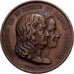 France, Medal, Bernardin de Saint-Pierre et Casimir Delavigne, Bronze, Duchesne