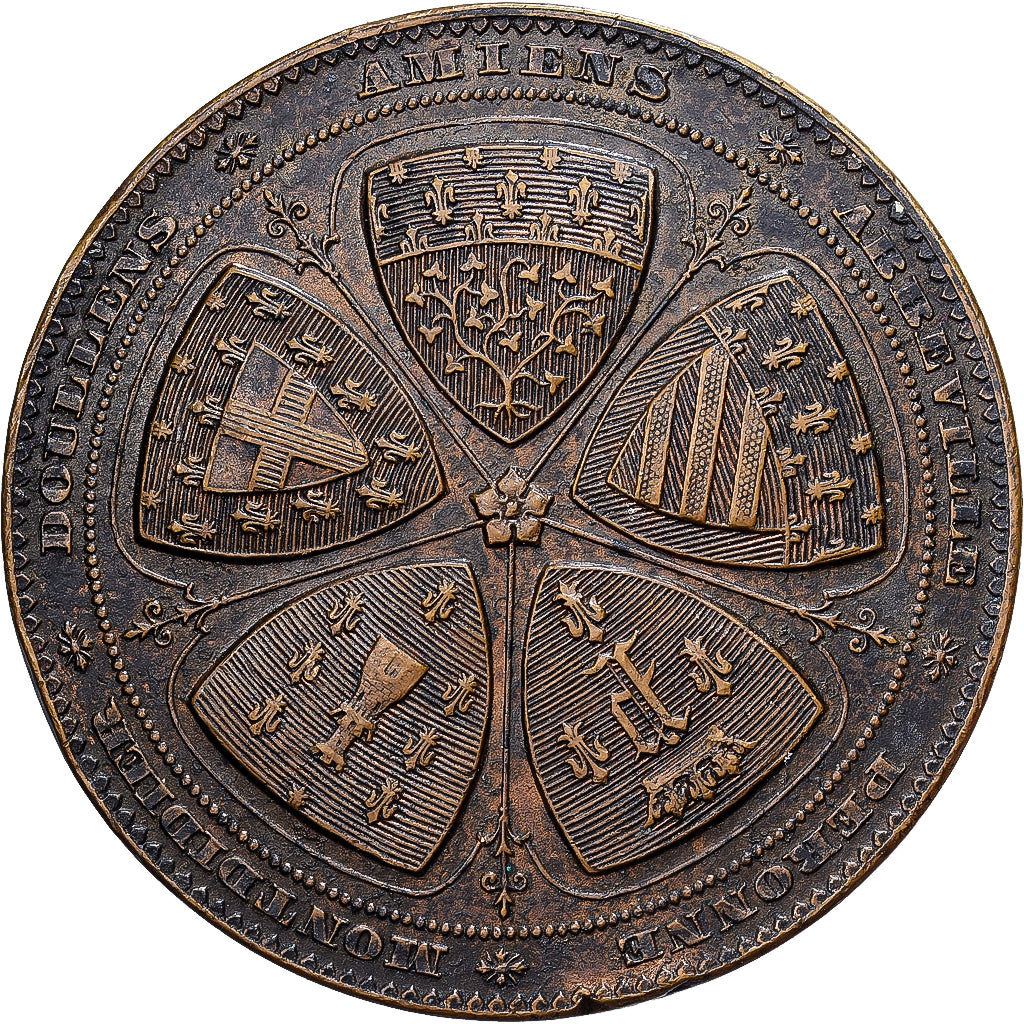 Francia, medalla, Société Industrielle d'Amiens, 1928, Bronce, MBC