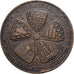 Francia, medalla, Société Industrielle d'Amiens, 1928, Bronce, MBC