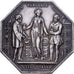 Francja, medal, Assurances contre l'Incendie, La Clémentine, 1858, Srebro