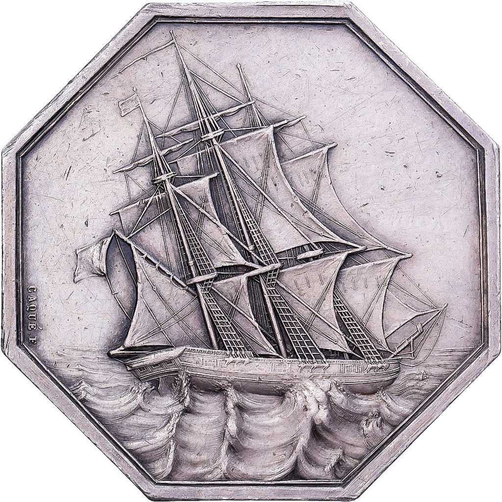 Francja, medal, Compagnie d'Assurances Maritimes Havraise et Parisienne, 1836