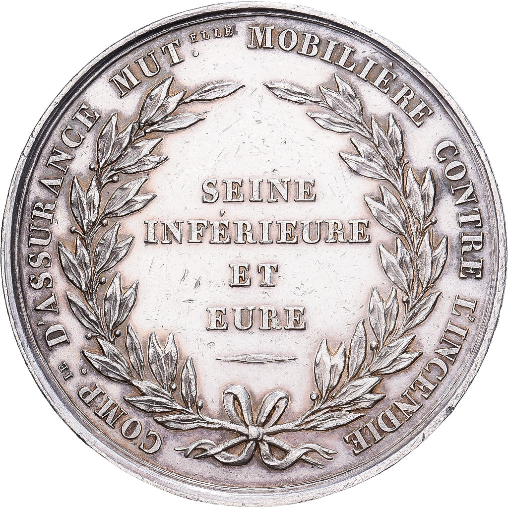 France, Jeton, Assurance contre l'Incendie Seine Inférieure et Eure, 1837
