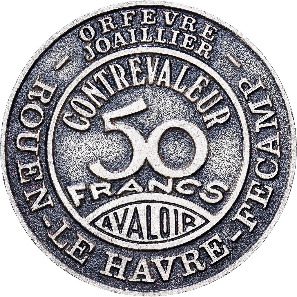 France, Token, Centenaire Milliaud, Joaillier, Le Havre, 50 Francs à Valoir