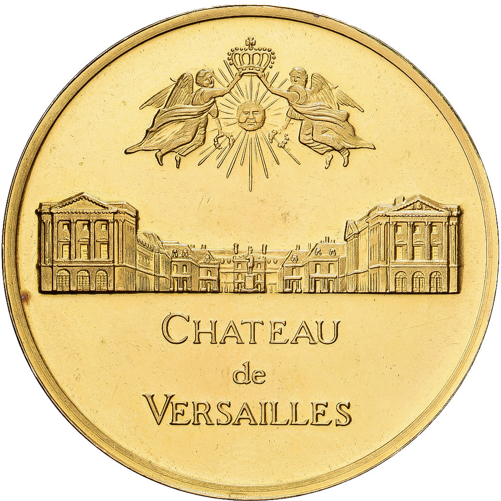 Frankreich, betaalpenning, Louis XIV, Château de Versailles, Copper-nickel