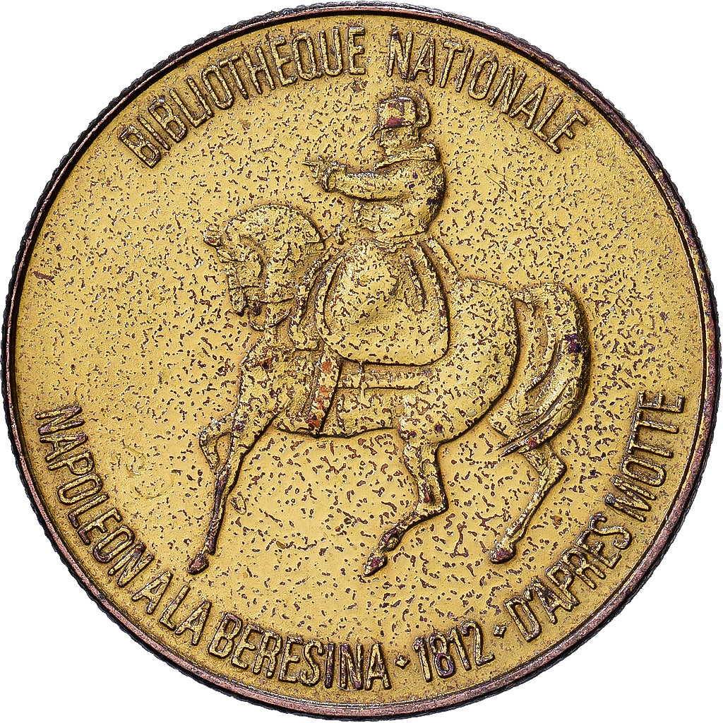 France, Jeton, Collection Total, Napoléon à la Bérésina, Cupronickel doré