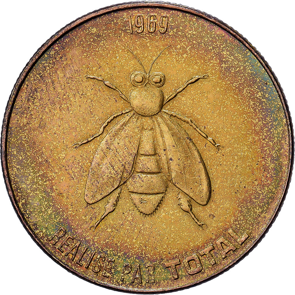 France, Jeton, Collection Total, Napoléon à la Bérésina, Cupronickel doré