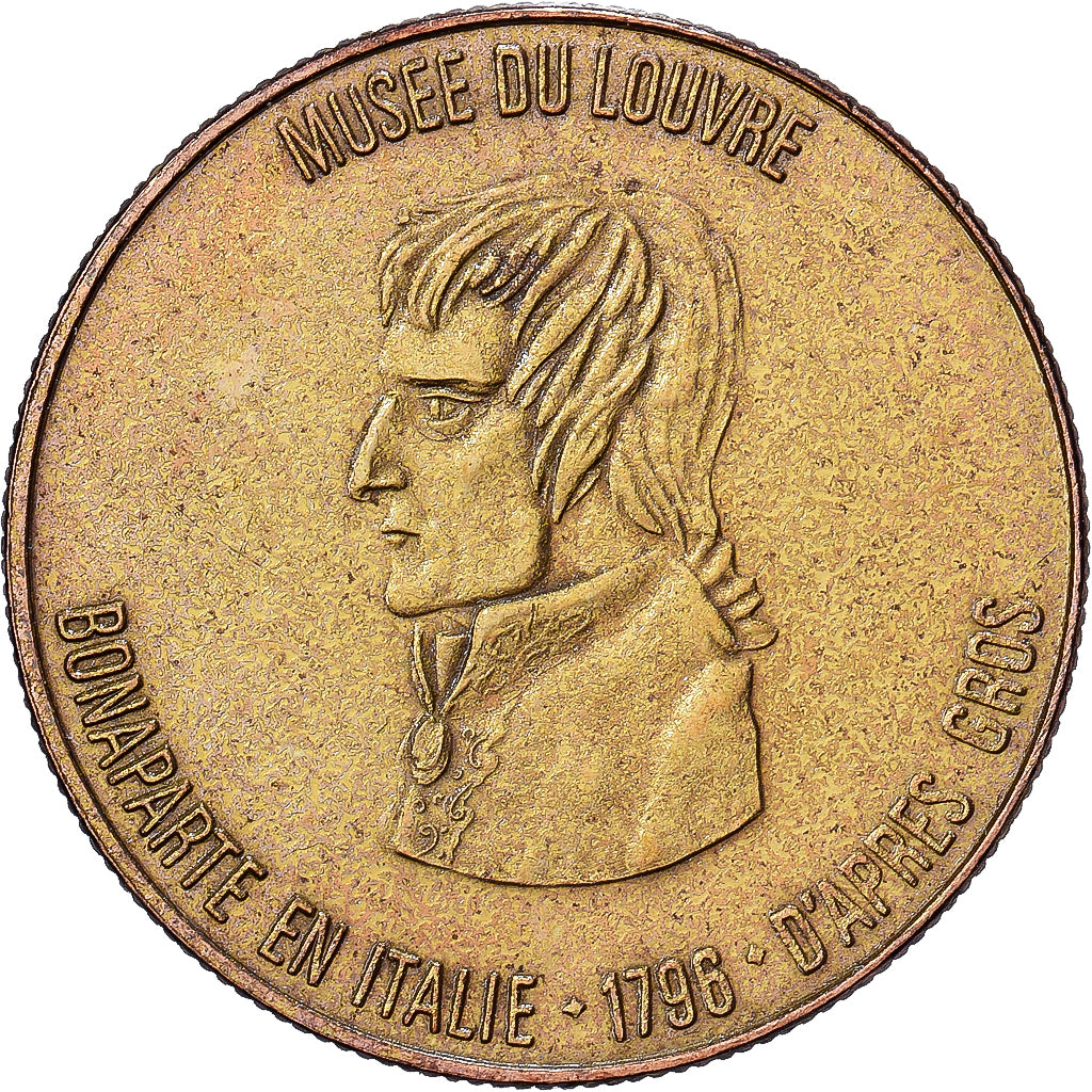 Francia, zeton, Collection Total, Bonaparte en Italie, Cobre - níquel dorado