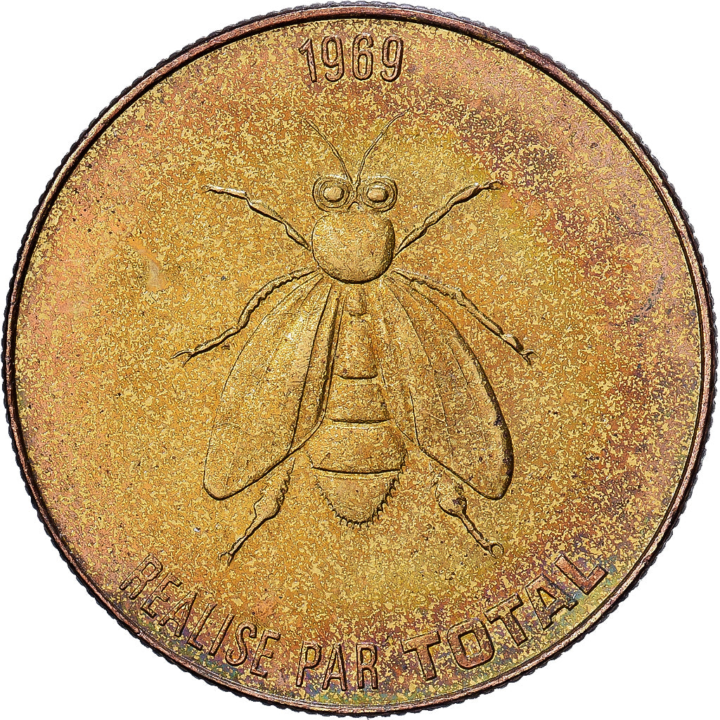 Francia, zeton, Collection Total, Bonaparte en Italie, Cobre - níquel dorado