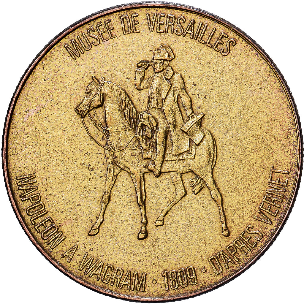 France, Jeton, Collection Total, Napoléon à Wagram, Cupronickel doré, TTB+