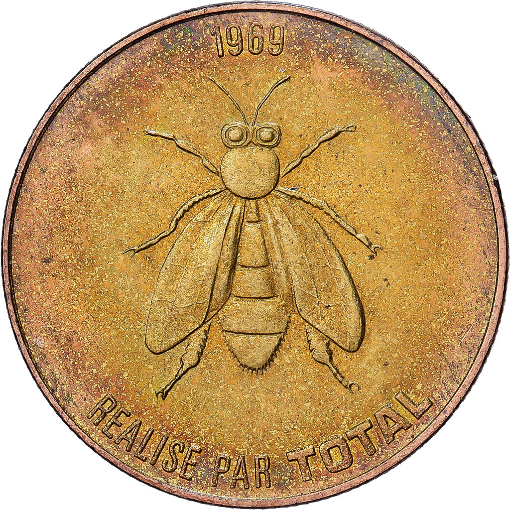 France, Jeton, Collection Total, Napoléon à Wagram, Cupronickel doré, TTB+