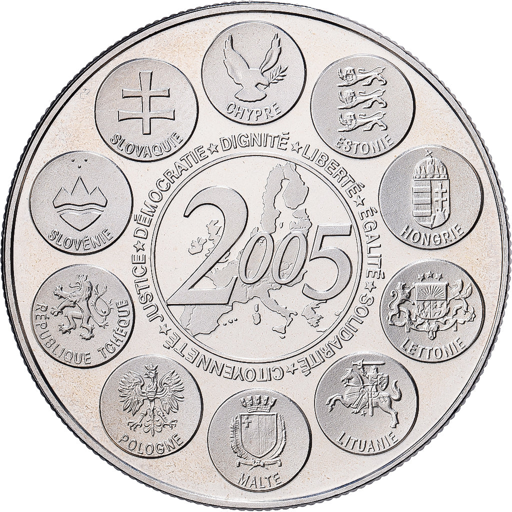 France, Medal, la Constitution Européenne, 2005, Nickel, MS(65-70)