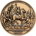France, Medal, Napoléon Ier, l'Empereur passe le Rhin à Mayence, Bronze