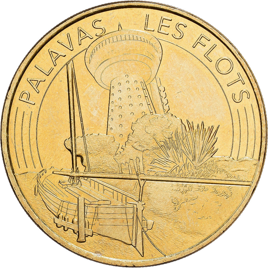 France, Token, Palavas  les flots - Phare, 2016, Copper-nickel Aluminium, MDP