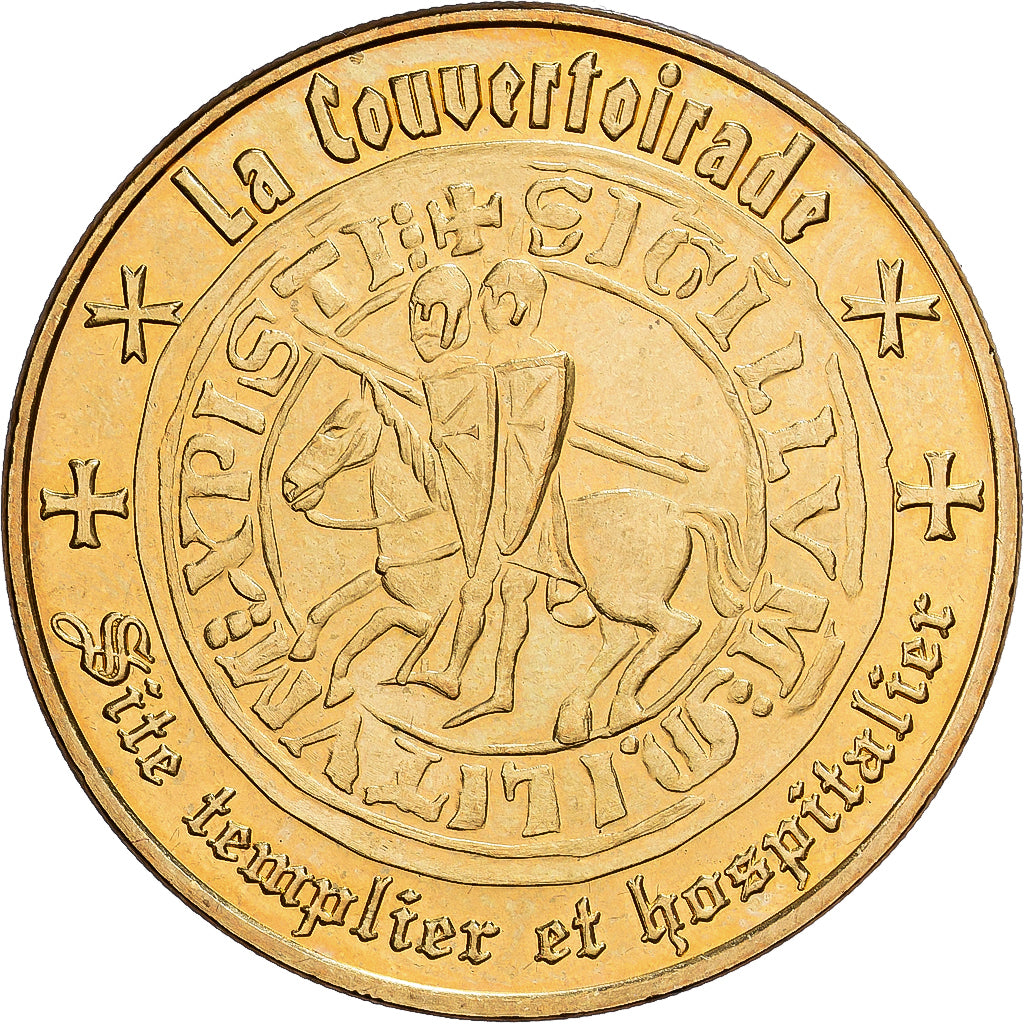 Francja, Token, 12/ La Couvertoirade - Site templier, 2014, Miedzionikiel