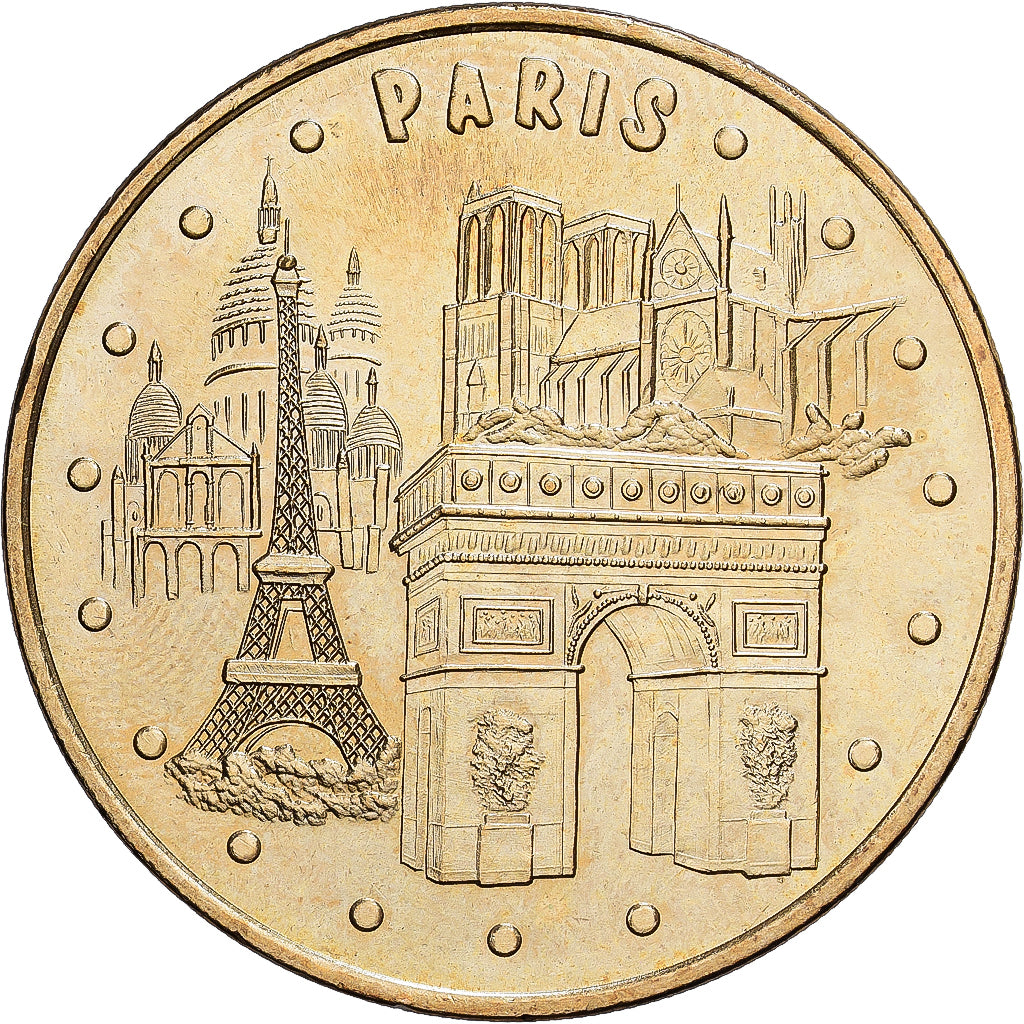 France, Jeton, Monuments de Paris, 2005, Cupro-nickel Aluminium, SUP, MDP