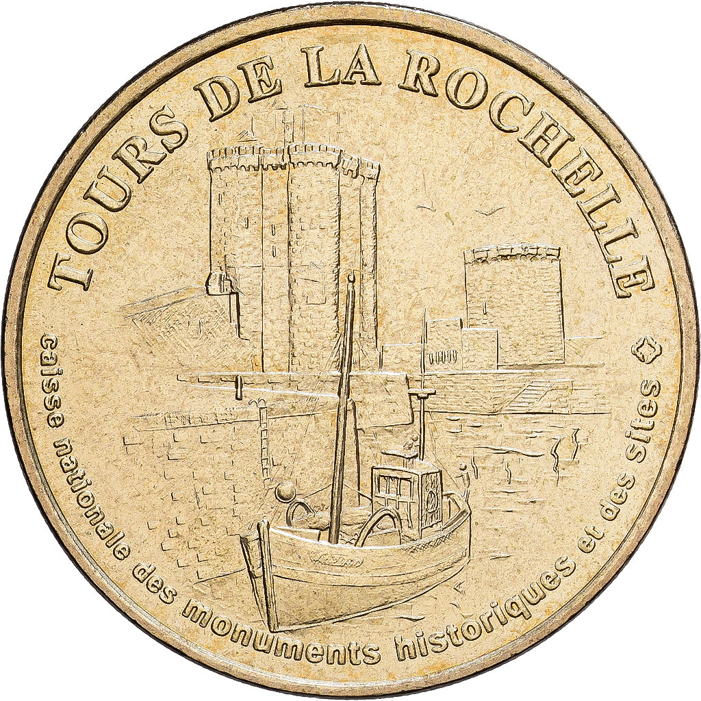 Francia, zeton, Tours de La Rochelle, 2005, Aluminio y cuproníquel, MDP, EBC