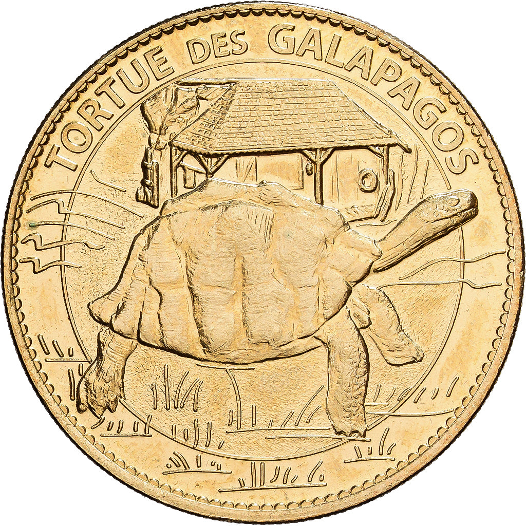 France, Token, 26/ Ferme aux Crocodiles - Tortue, Copper-nickel Aluminium