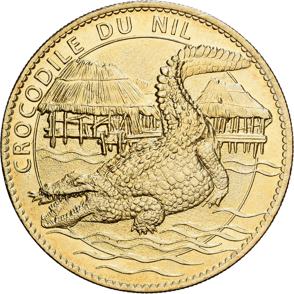 France, Token, Pierrelatte - La ferme aux crocodiles - Le crocodile du Nil