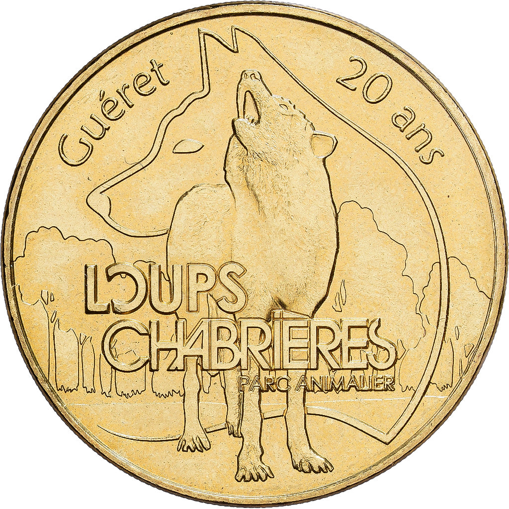 France, Token, Guéret - Les loups de Chabrières, Copper-nickel Aluminium