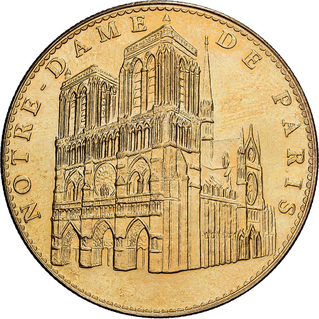 Francia, zeton, Cathédrale Notre-Dame de Paris, 2006, Aluminio y cuproníquel